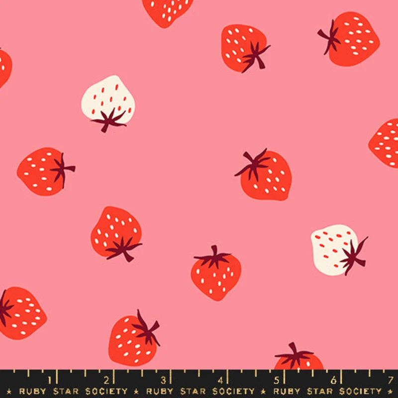 Ruby Star Society STRAWBERRY: Strawberry Toss-Sorbet (1/4 Yard)