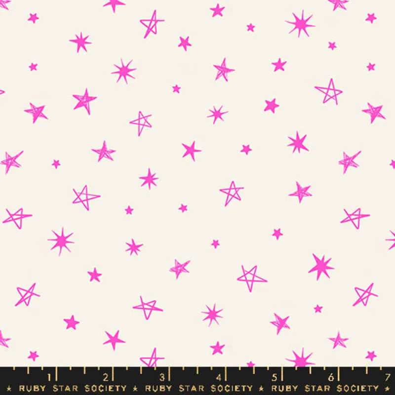 Ruby Star Society TEDDY AND THE BEARS: Rockstar-Glow Rose (1/4 Yard)