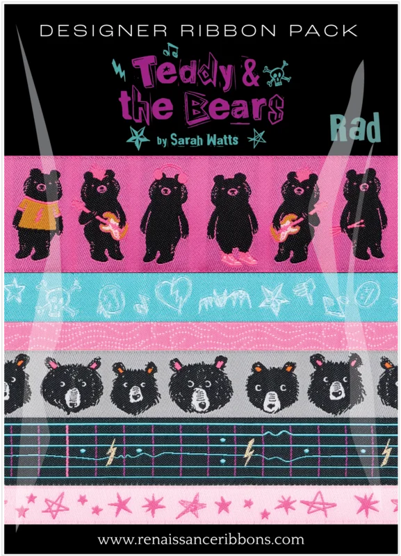 Ruby Star Society TEDDY & THE BEARS: Rad-Designer Ribbon Pack