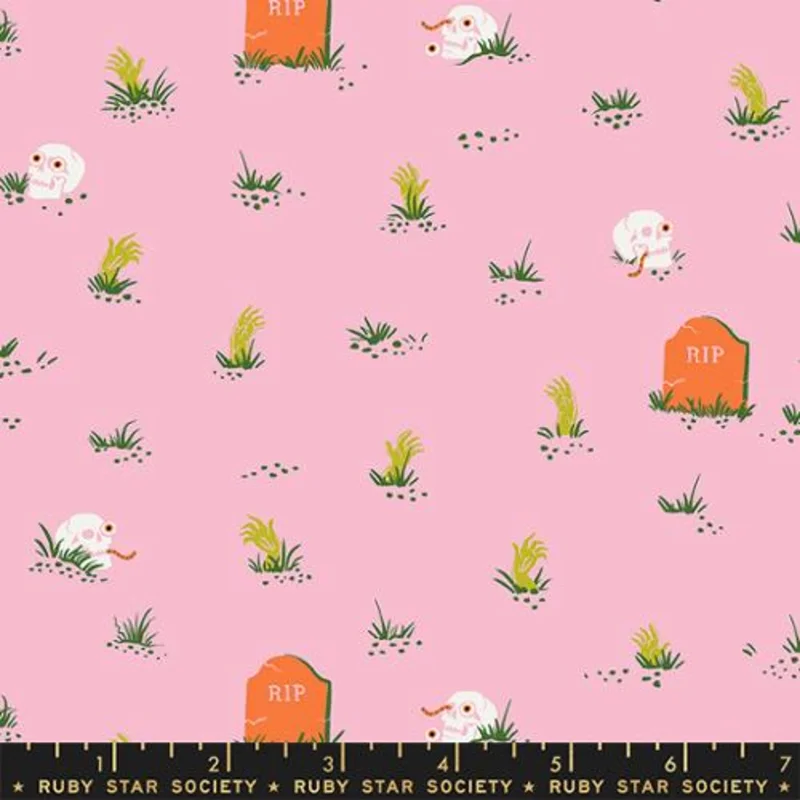 Ruby Star Society TINY FRIGHTS: Graveyard-Peony (1/4 Yard)