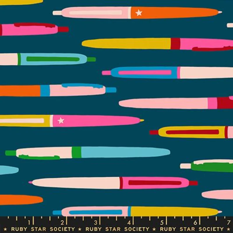 Ruby Star Society TRINKETRY: Pens-Galaxy (1/4 Yard)