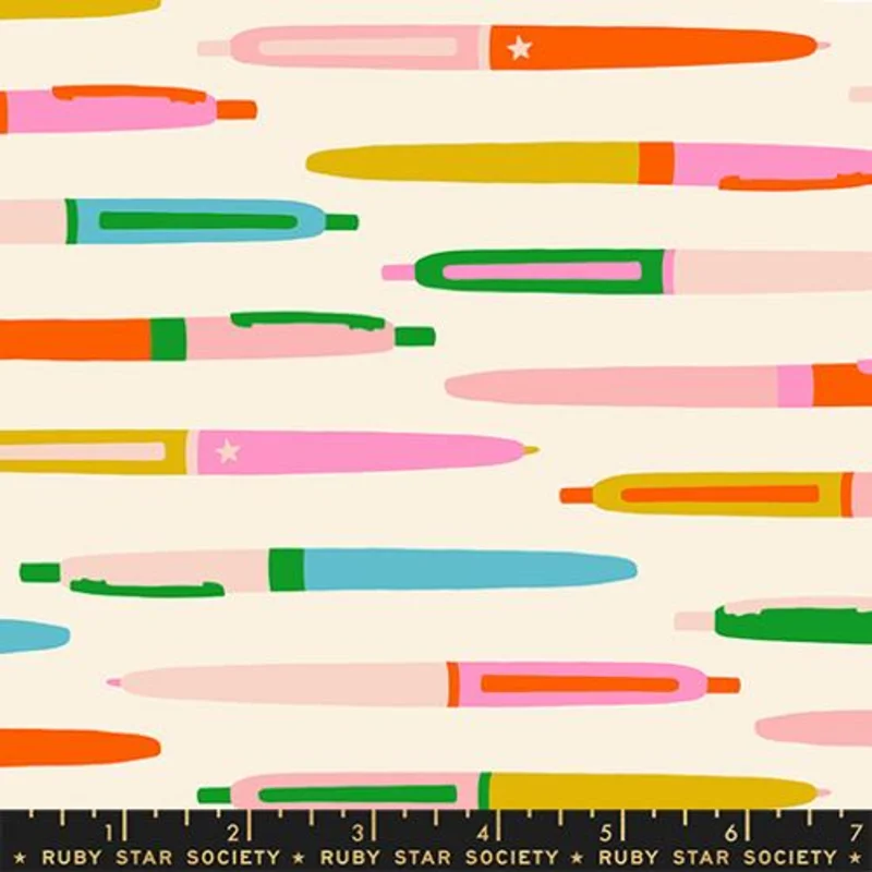 Ruby Star Society TRINKETRY: Pens-Natural (1/4 Yard)
