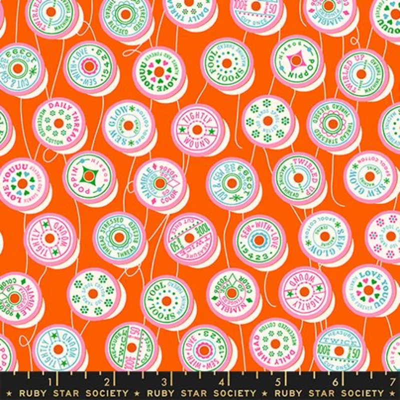 Ruby Star Society TRINKETRY: Spools-Goldfish (1/4 Yard)