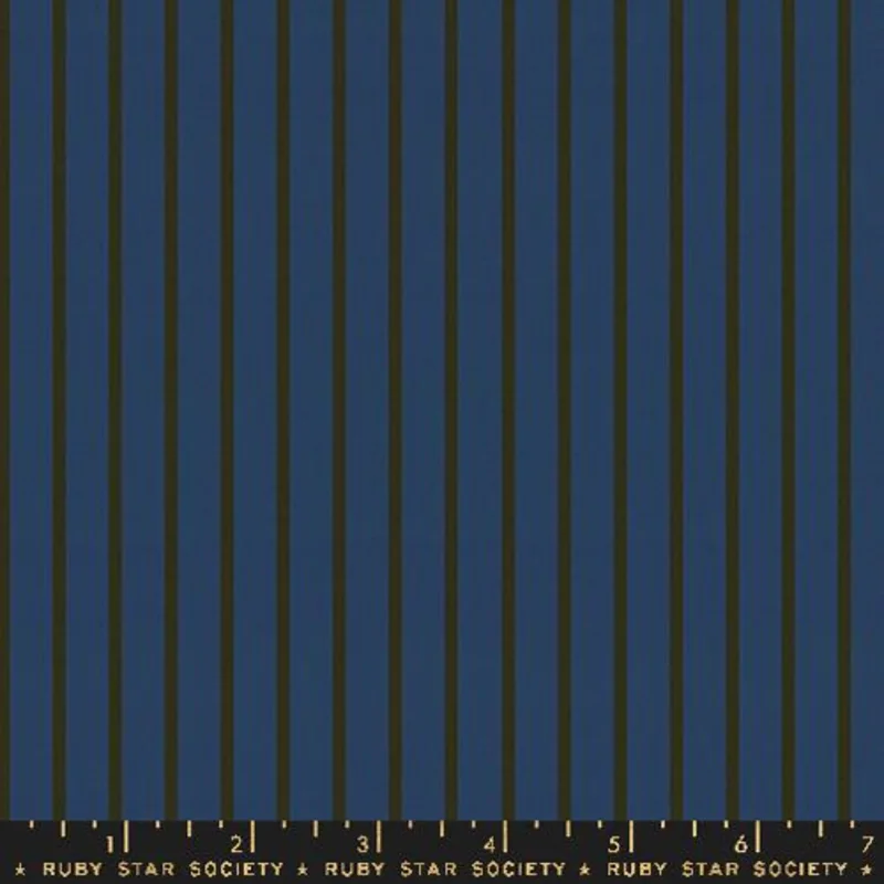 Ruby Star Society Warp Weft-OOH LUCKY LUCKY: Apron Stripe-Navy (1/4 Yard)