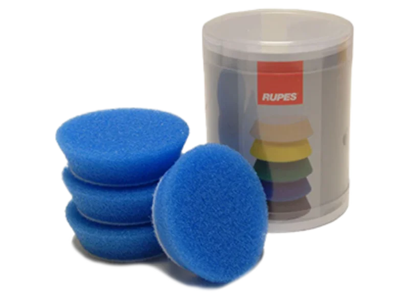 Rupes 3" (70 Mm) Blue Coarse Foam Pad-4/Pk