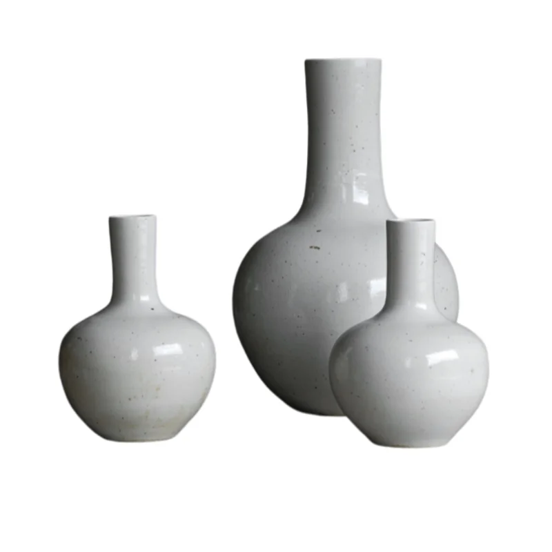 Rustic White Vase, 2 Sizes