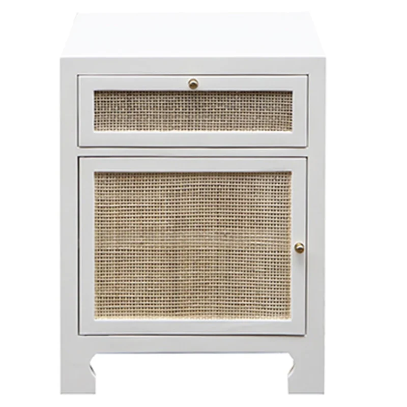 Ruth Hand-Woven Cabinet, White