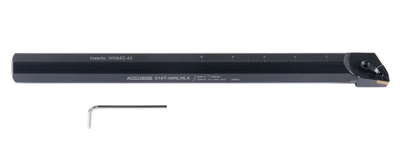 S-MWLN Heavy-Duty Boring Bars with WNMG 43 Insert ( Oxide Body ), Right Hand & Left Hand