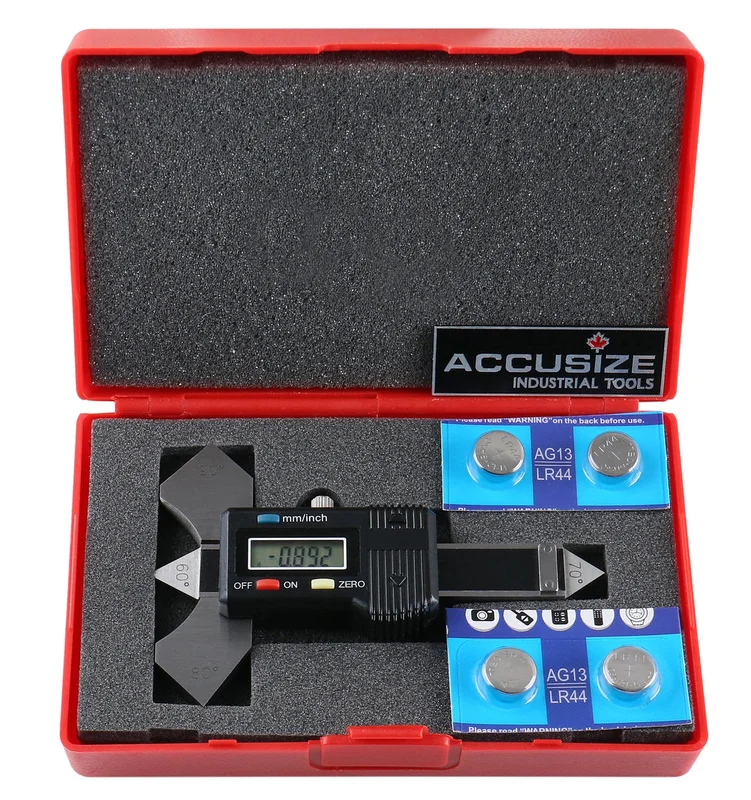 S906-C429, 20MM/0.08" X 0.01MM/0.0005" DIGITAL WELDED SEAM CALIPER