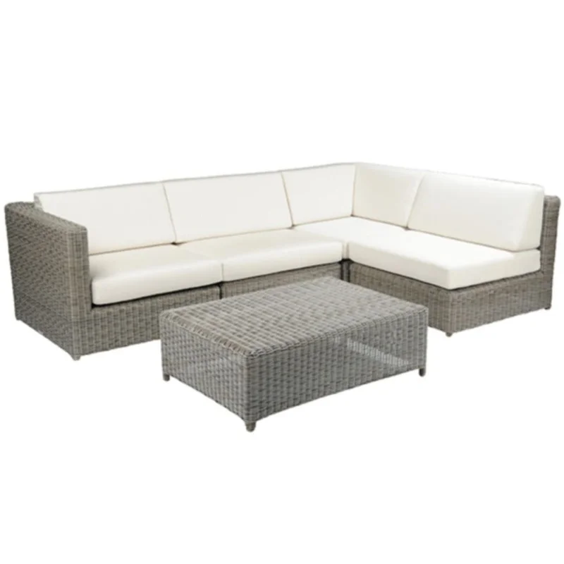 Sag Harbor Sectional, Oyster/Canvas, 112.5" x 75"