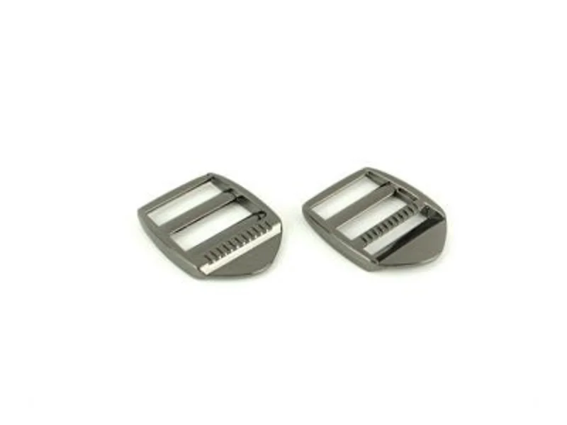 Sallie Tomato: 1" Ladder Lock Slider- Gunmetal