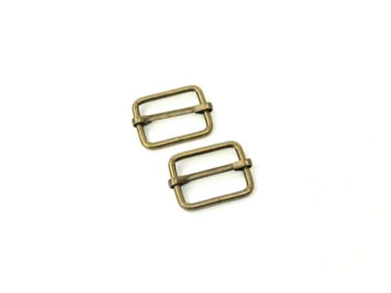 Sallie Tomato: 1" Slider Buckle Antique Brass
