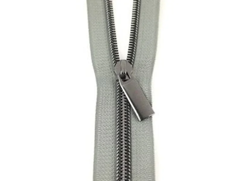 Sallie Tomato: #5 Zippers by the Yard-Grey/Gunmetal