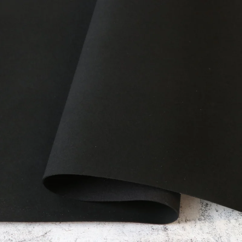 Sallie Tomato: Black Microsuede (1/4 Yard)