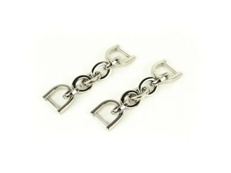 Sallie Tomato: Chain Strap Connectors - 2pk Silver