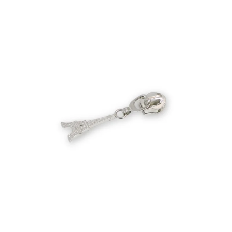Sallie Tomato: Eiffel Tower Zipper Pull- Nickel