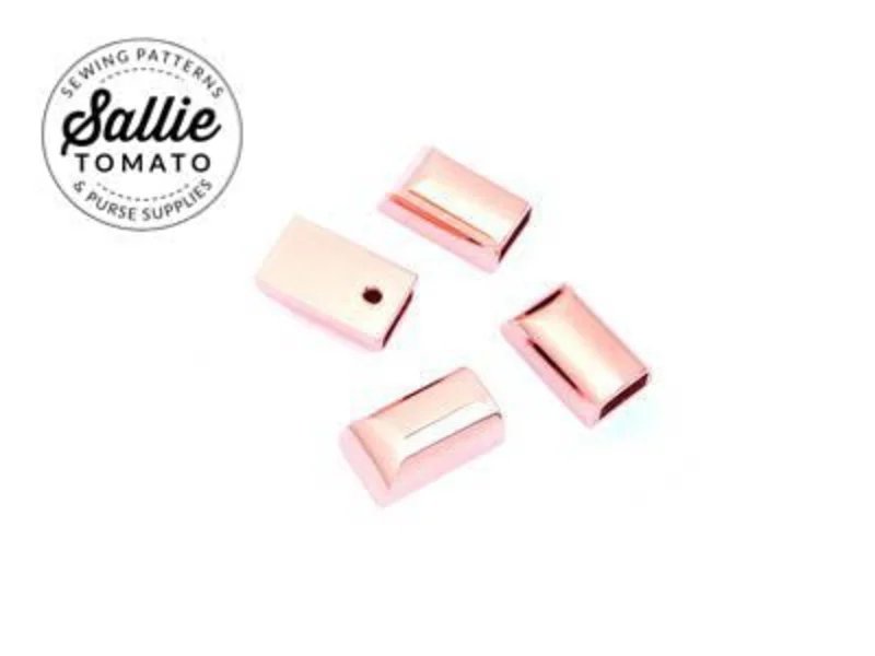 Sallie Tomato: Zipper Cord End-Rose Gold