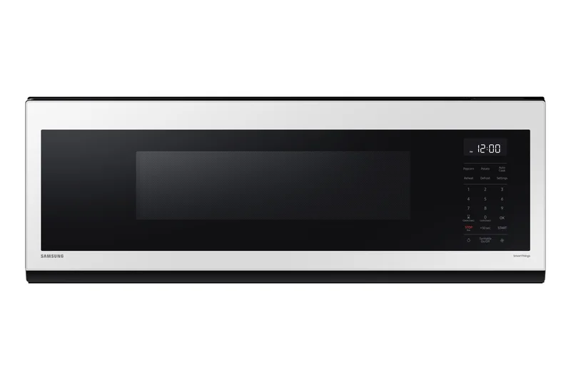 Samsung - 1.1 cu. Ft Over The Range Microwave in White - ME11CB751012AC White