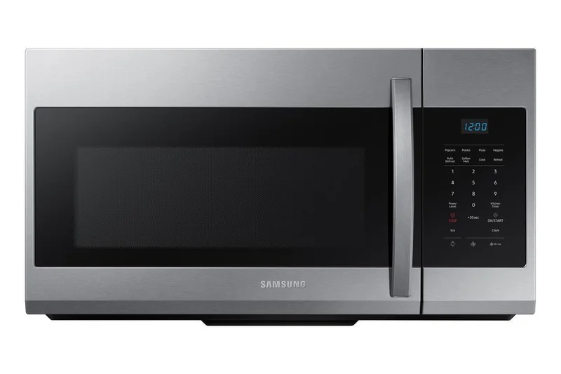 Samsung - 1.7 cu. Ft Over the range Microwave in Stainless - ME17R7011ES Stainless