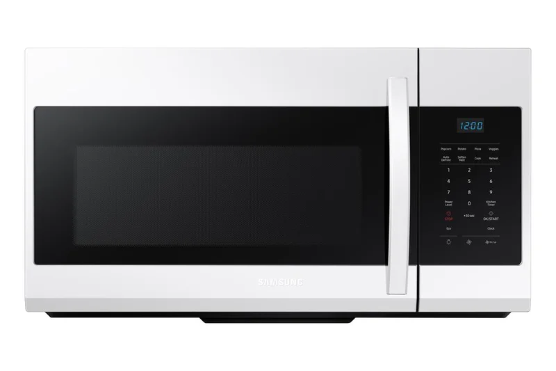 Samsung - 1.7 cu. Ft Over the range Microwave in White - ME17R7021EW White