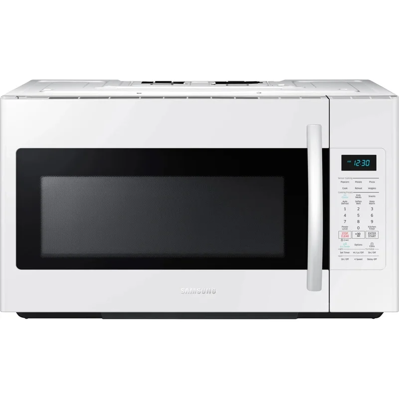 Samsung - 1.8 cu. Ft Over the range Microwave in White - ME18H704SFW White