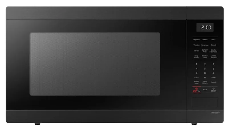 Samsung - 1.9 cu. Ft Counter top Microwave in Matte Black - MS19DG8500MTAC Matte Black