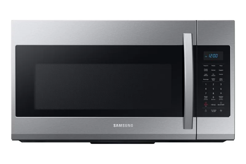 Samsung - 1.9 cu. Ft Over the range Microwave in Stainless Steel - ME19R7041FS Stainless