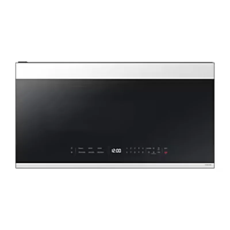 Samsung - 2.1 cu. Ft Over the range Microwave in White Glass - ME21DB650012AC WHITE GLASS