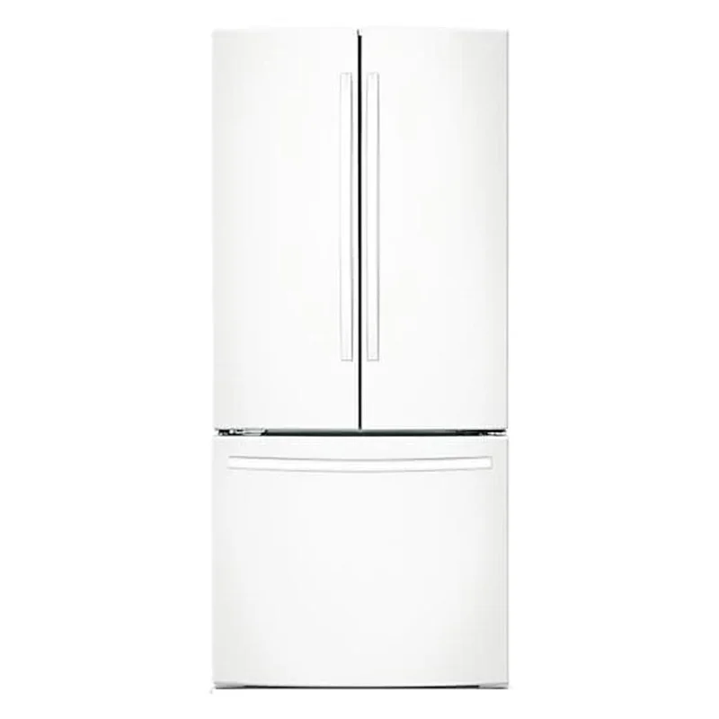 Samsung - 29.8 Inch 21.6 cu. ft French Door Refrigerator in White - RF220NCTAWW White