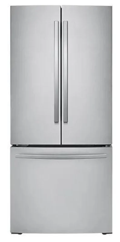 Samsung - 29.8 Inch 21.8 cu. ft French Door Refrigerator in Stainless - RF220NFTASR Stainless