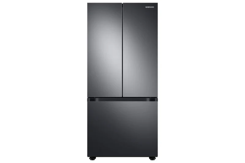 Samsung - 29.8 Inch 22.1 cu. ft French Door Refrigerator in Black Stainless - RF22A4111SG Black Stainless