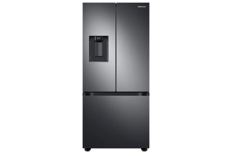 Samsung - 29.8 Inch 22 cu. ft French Door Refrigerator in Black Stainless - RF22A4221SG Black Stainless
