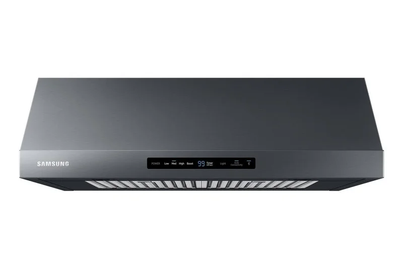 Samsung - 30 Inch 600 CFM Under Cabinet Range Vent in Black Stainless - NK30N7000UG Black Stainless