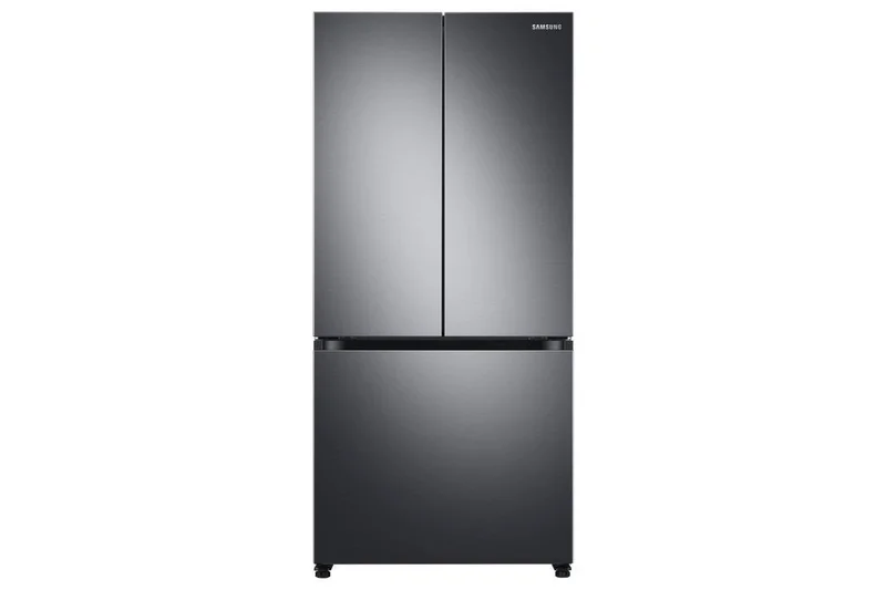 Samsung - 32.125 Inch 17.5 cu. ft French Door Refrigerator in Black Stainless - RF18A5101SG BLACK STAINLESS STEEL
