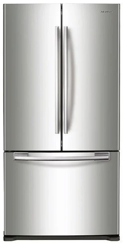 Samsung - 32.125 Inch 17.5 cu. ft French Door Refrigerator in Stainless - RF18HFENBSR Stainless