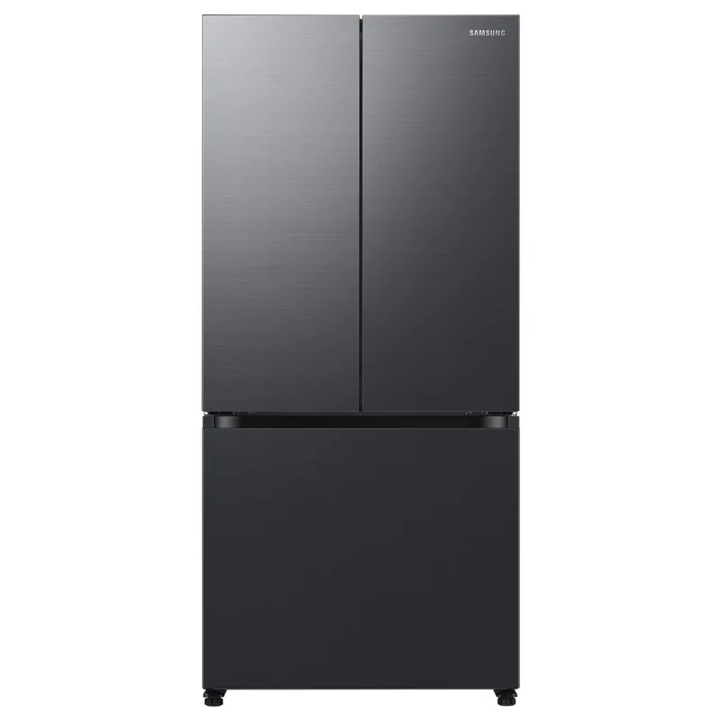 Samsung - 32.125 Inch 18 cu. ft French Door Refrigerator in Black - RF18A5101MTAA Black