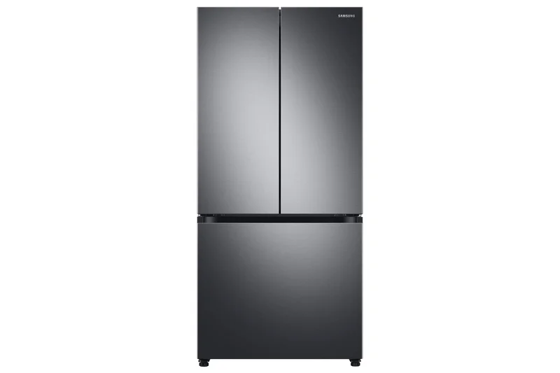 Samsung - 32.1875 Inch 24.5 cu. ft French Door Refrigerator in Black Stainless - RF25C5551SG Black Stainless