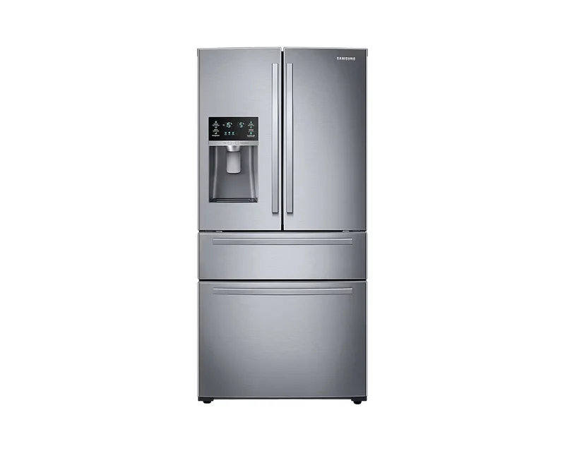 Samsung - 32.75 Inch 24.7 cu. ft 4-Door French Door Refrigerator in Stainless - RF25HMIDBSR Stainless