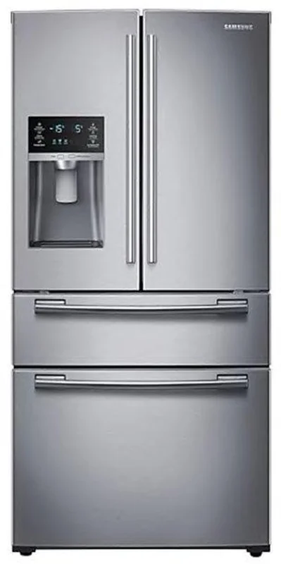 Samsung - 32.75 Inch 24.7 cu. ft French Door Refrigerator in Stainless - RF25HMEDBSR Stainless