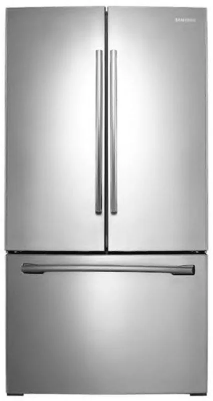 Samsung - 35.75 Inch 25.7 cu. ft French Door Refrigerator in Stainless - RF26HFENDSR Stainless