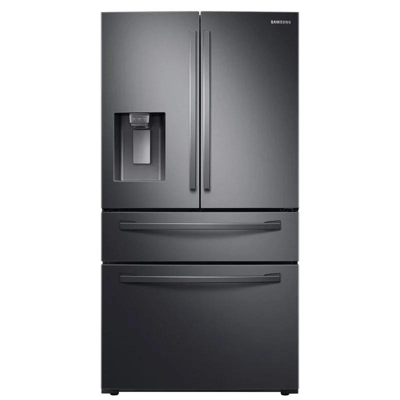 Samsung - 35.75 Inch 28 cu. ft French Door Refrigerator in Black Stainless - RF28R7201SG Black Stainless