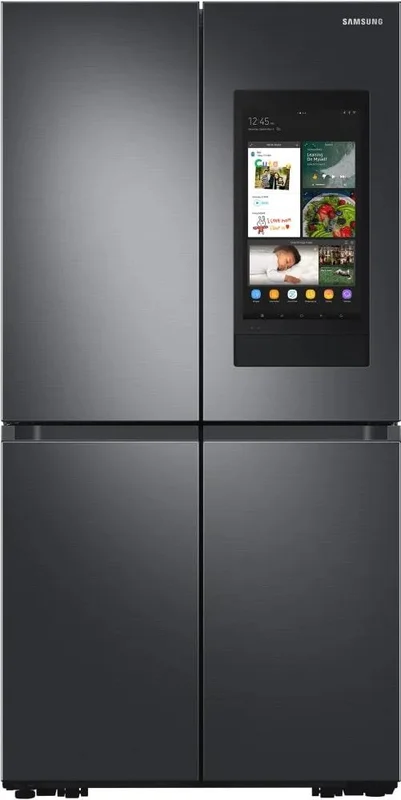 Samsung - 35.875 Inch 22.5 cu. ft 4-Door Flex Refrigerator in Black Stainless - RF23A9771SG Black Stainless