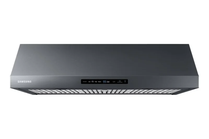Samsung - 36 Inch 600 CFM Under Cabinet Range Vent in Black Stainless - NK36N7000UG Black Stainless