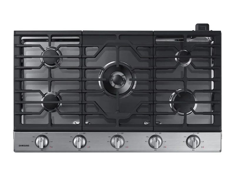 Samsung - 36 inch wide Gas Cooktop in Stainless - NA36N6555TS Stainless