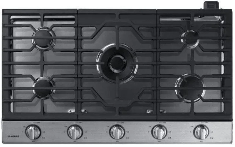 Samsung - 36 inch wide Gas Cooktop in Stainless - NA36N7755TS Stainless