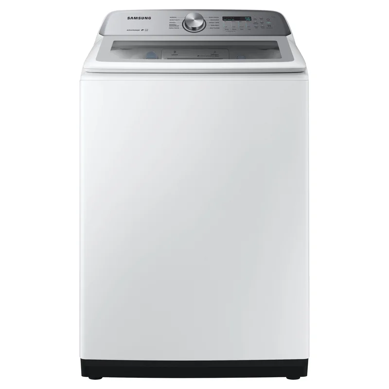 Samsung - 4.9 cu. Ft Top Load Washer in White - WA49B5205AW White