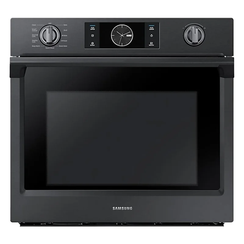 Samsung - 5.1 cu. ft Single Wall Oven in Black Stainless - NV51K7770SG Black Stainless