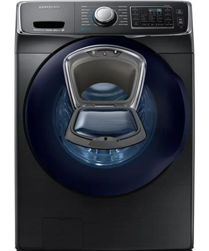Samsung - 5.2 cu. Ft Front Load Washer in Black Stainless - WF45K6500AV Black Stainless