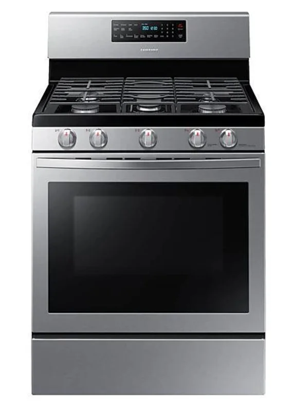 Samsung - 5.8 cu. ft Gas Range in Stainless - NX58T5601SS Stainless