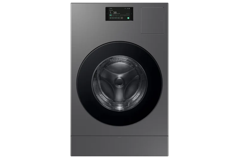 Samsung - 6.1 cu. Ft Front Load All-In-One Washer & Dryer in Stainless - WD53DBA900HZA1 STAINLESS STEEL